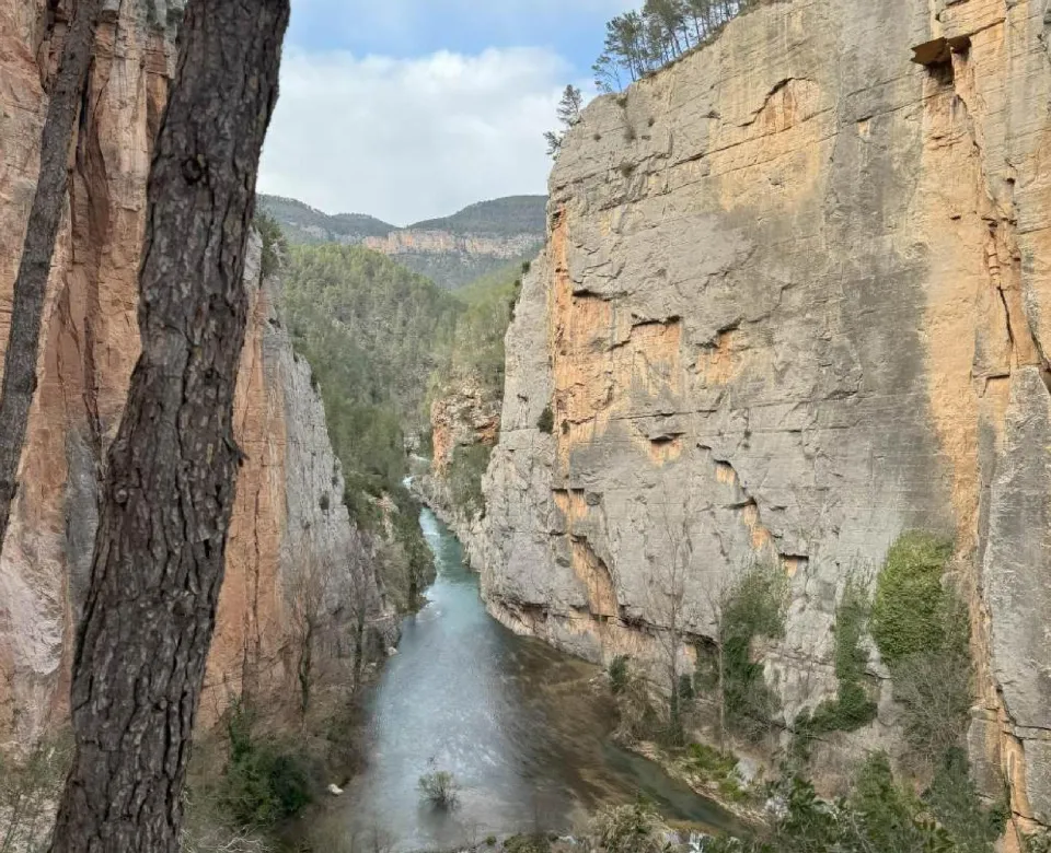 Scenic view of mountain and river range
