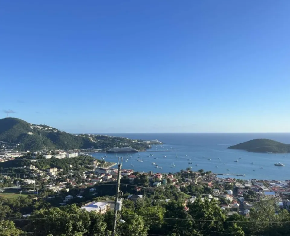 Skyline View of U.S Virgin Islands