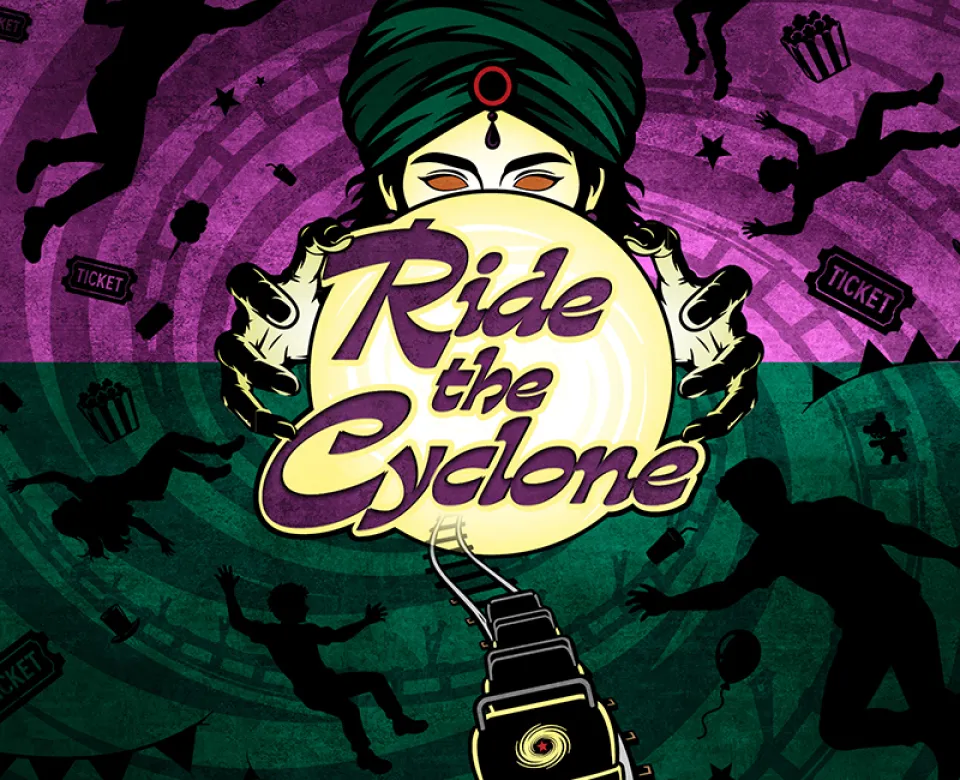A promotional graphic for NDSU's "Ride the Cyclone"
