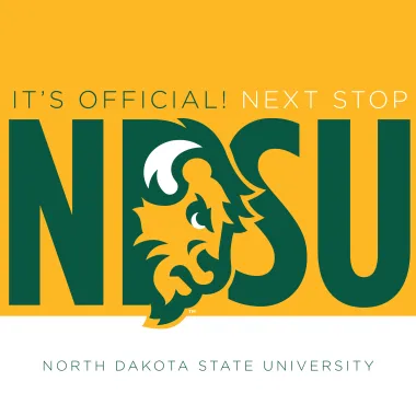 It's Official - Next Stop NDSU social graphic