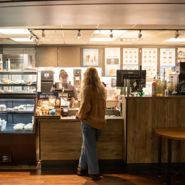 The order counter at one of NDSU's coffee shops