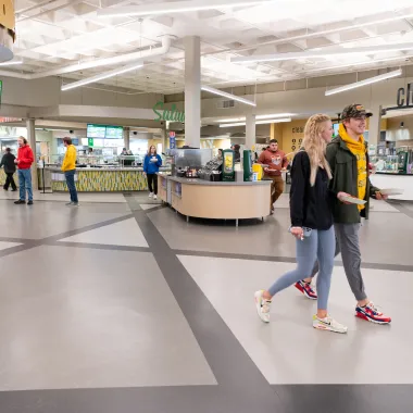 Food stations in West Dining Center