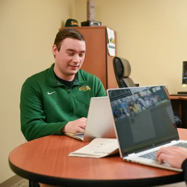 NDSU Spectrum editor Grant Hubbard