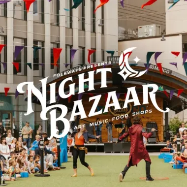 Night Bazaar taking place in downtown Fargo