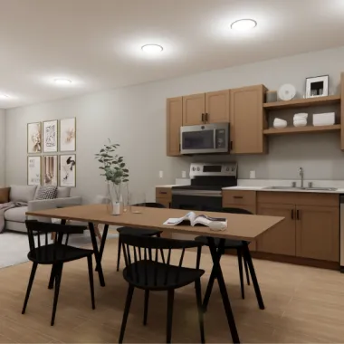 University Village Renovation 2 Bedroom Kitchen