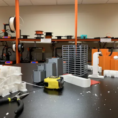 LAAVA lab models sitting on table.