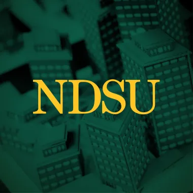 NDSU profile picture with architectural model background