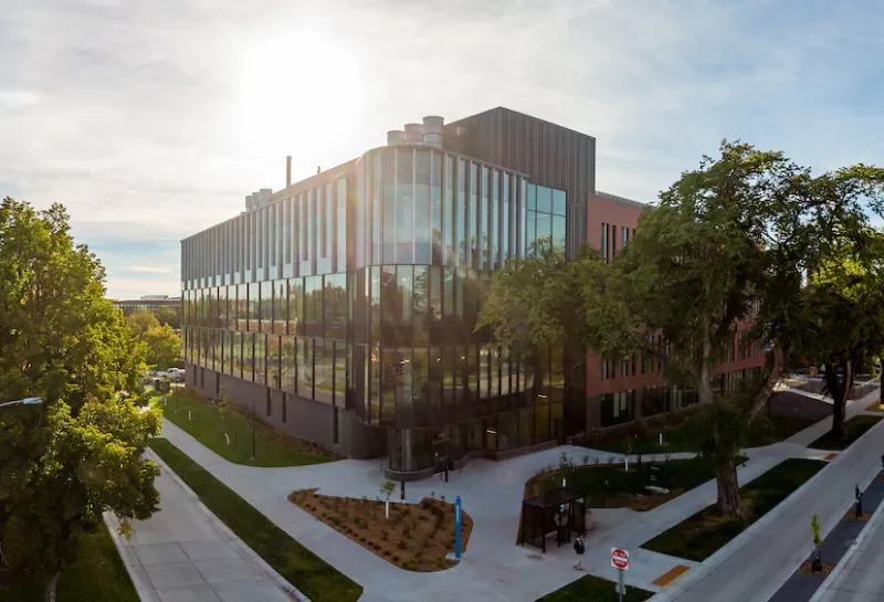 aerial photo of Sugihara Hall