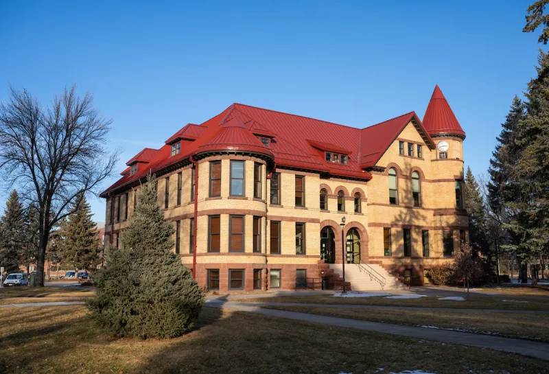 Old Main building on the NDSU campus