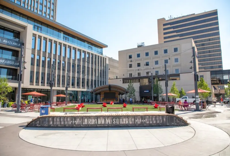 Broadway Square in downtown Fargo