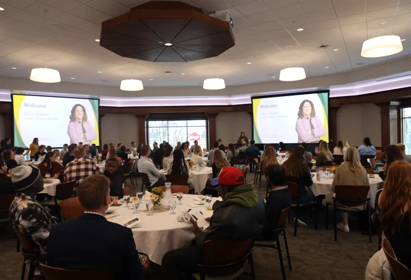 Students in the panel.