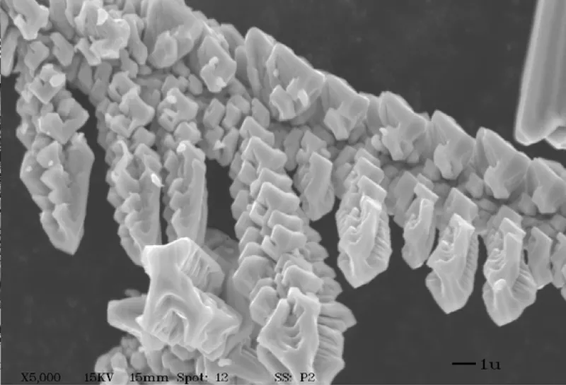 Silver sulfide crystals