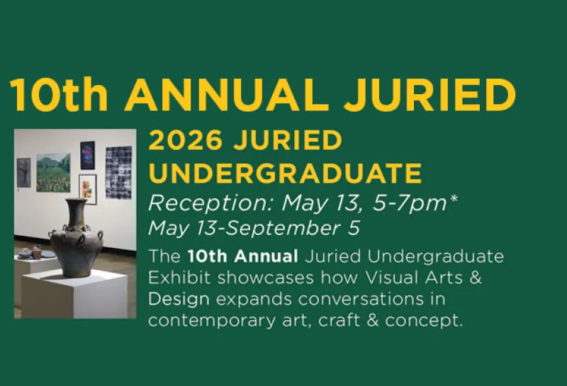 Juried Annual exhibition on May 13