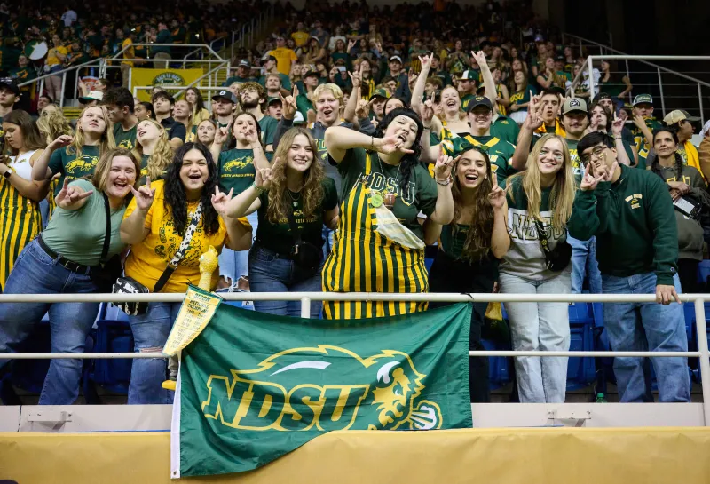 fans at NDSU Homecoming 2025 football game