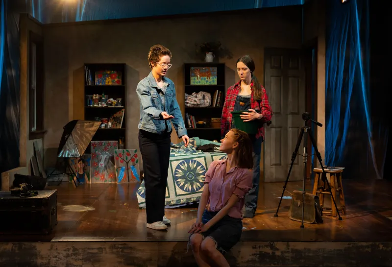 A group of students performing in Theatre NDSU's "Alabaster."