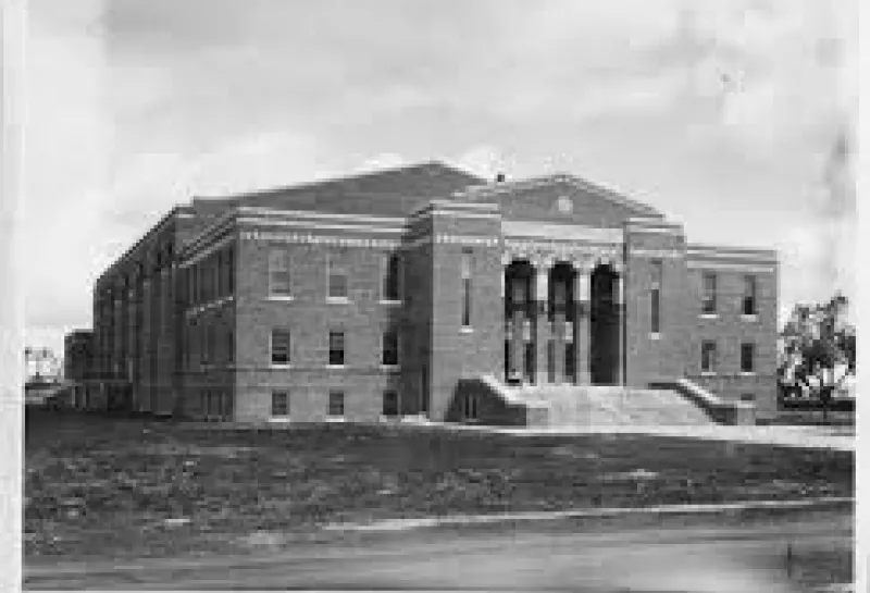 front view of Bentson Bunker Fieldhouse