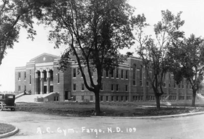 side view of Bentson Bunker Fieldhouse