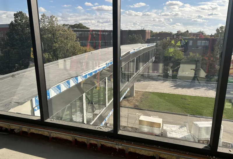 Offerdahl Hall construction interior from November 2025 