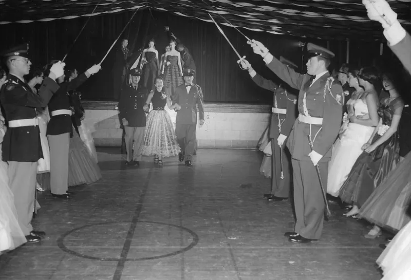 Sabre Arch at Military Ball