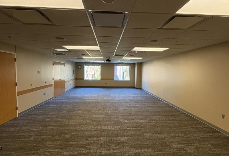 Badlands room clear of all tables and chairs