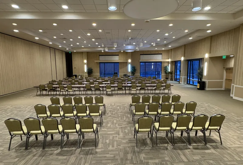 Memorial Union Ballroom B Classroom plus audience