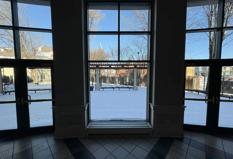 Diederich Courtyard in winter