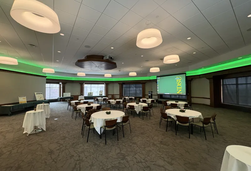 Louise S Barry Auditorium Banquet Setup