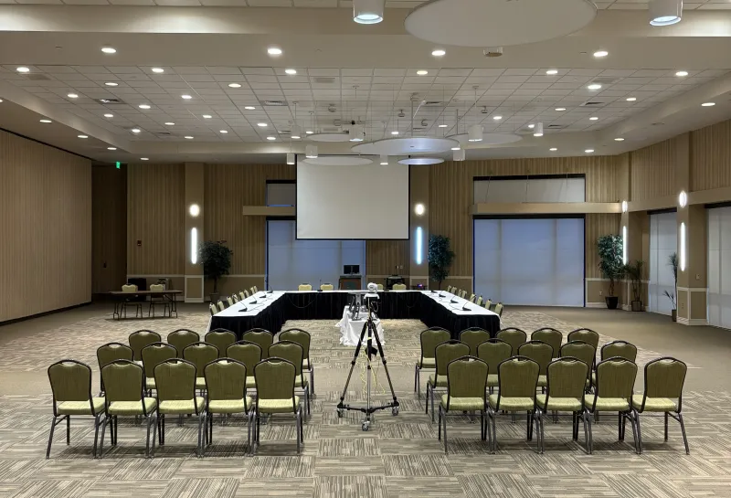 Memorial Union Ballroom B U-shaped table plus audience