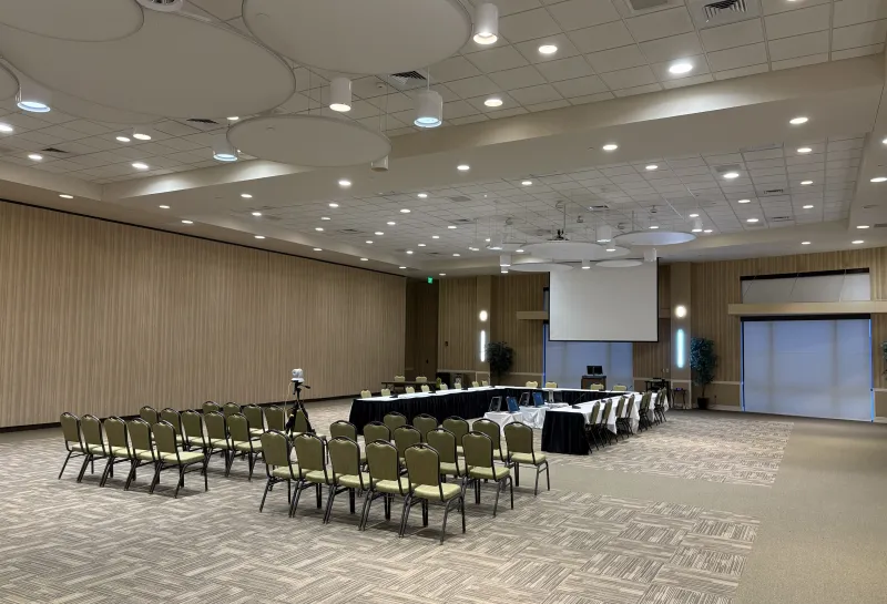 Memorial Union Ballroom B U-shaped table plus audience
