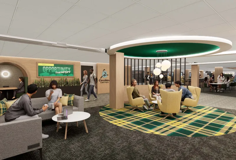 Memorial Union Main floor renovation rendering