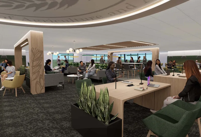 Memorial Union Main floor renovation rendering