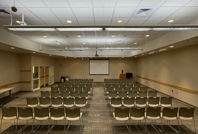Hidatsa Room with row seating arrangement