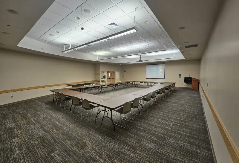 Hidatsa Room with open square seating arrangement
