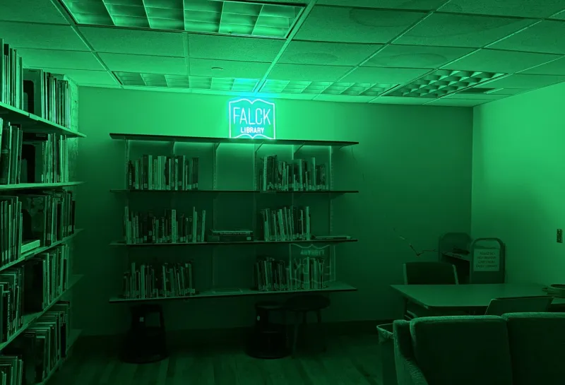 James Falck Art Library in Renaissance Hall.