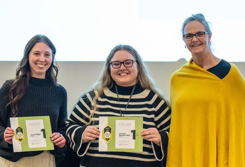 EXPLORE 2026 first place poster presentation winner 