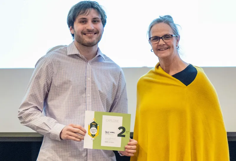 EXPLORE 2026 second place oral presentation winner 