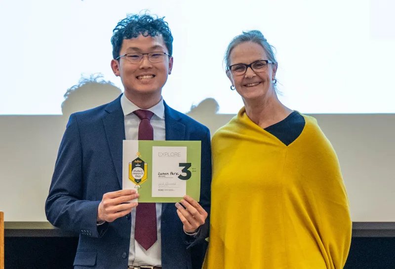 EXPLORE 2026 third place poster presentation winner 