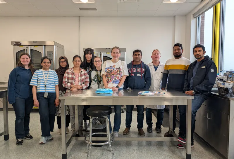 Veronica's farewell celebration as a group