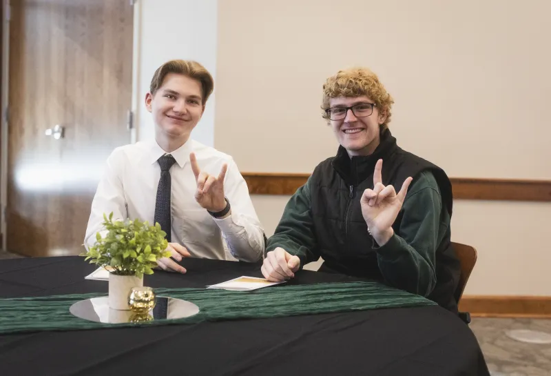 Horns up for Beta Gamma Sigma