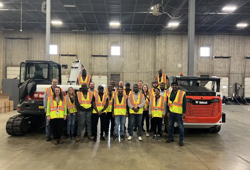 Supply Chain group picture on a visit
