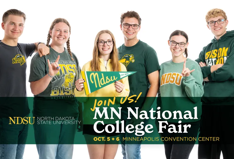 Admission postcard for the MN National College Fair
