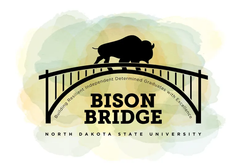 design for a Bison Bridge notecard