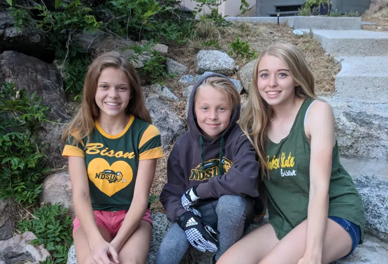 Rob Grosz's three children