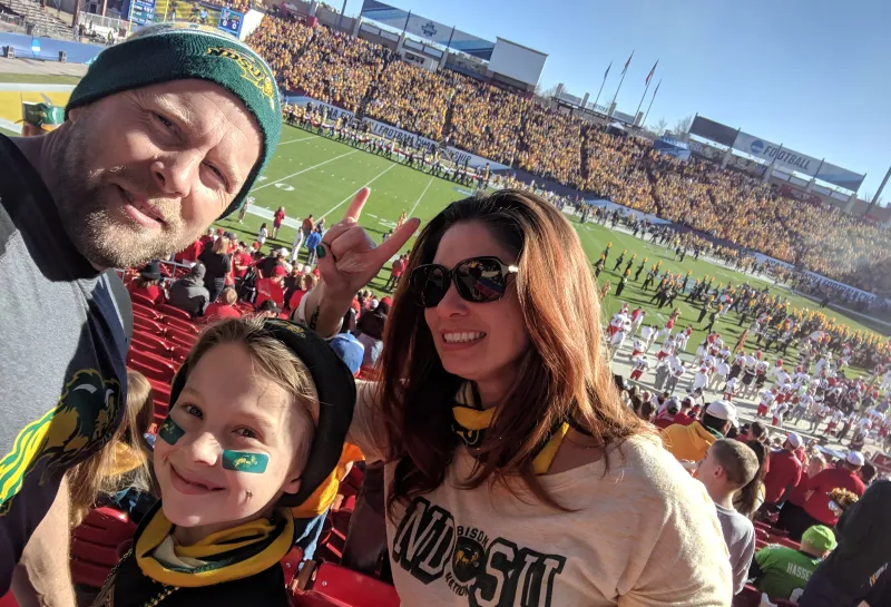 Rob Grosz and his family 