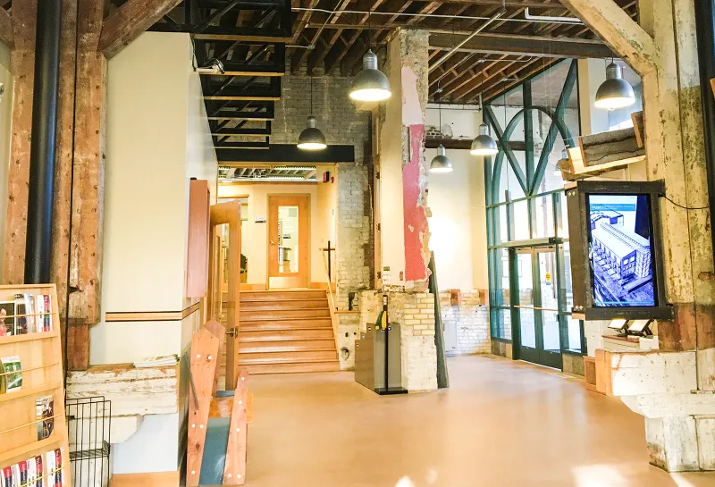Interior foyer of Renaissance Hall.