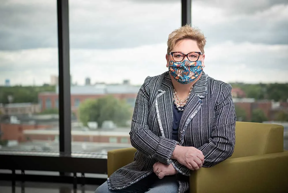 NDSU student Gretchen Dobervich