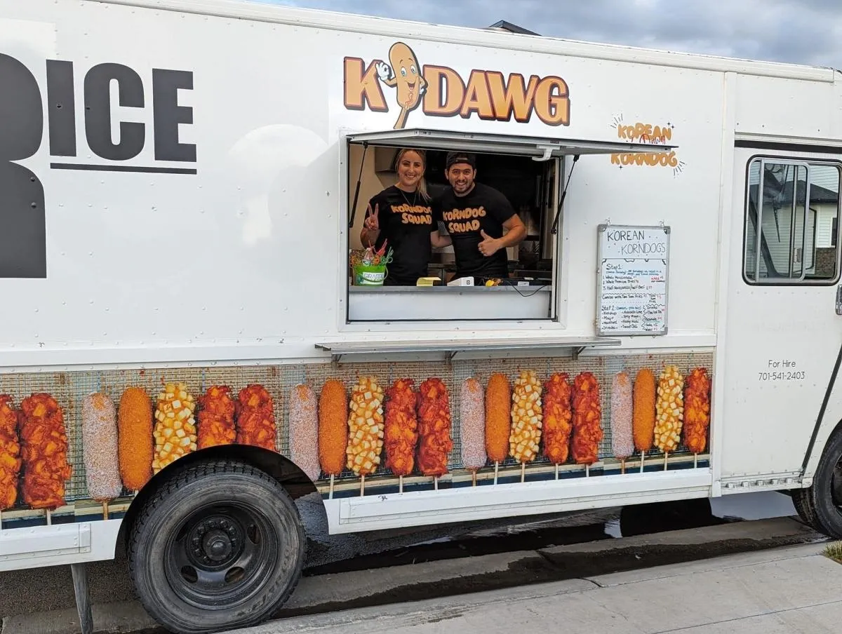 The KDawg food truck in Fargo.