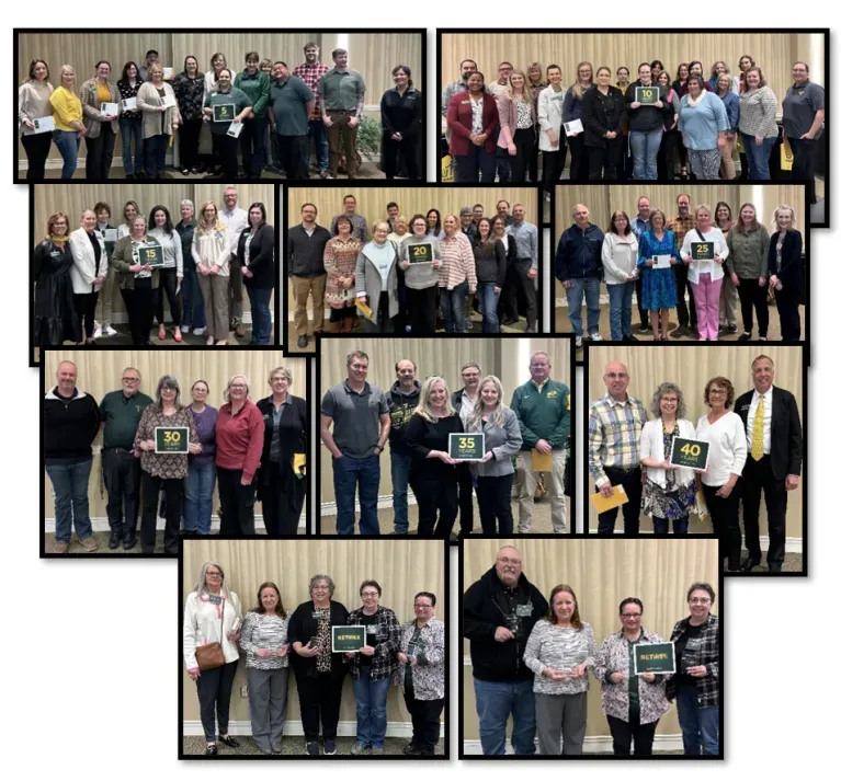 2024 NDSU Staff Recognition years of service honorees