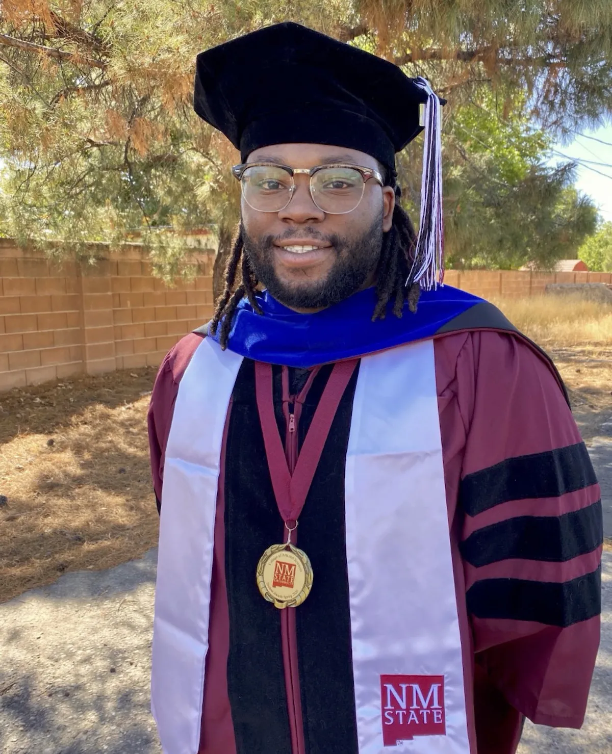 Ray Berry in his PhD gown.