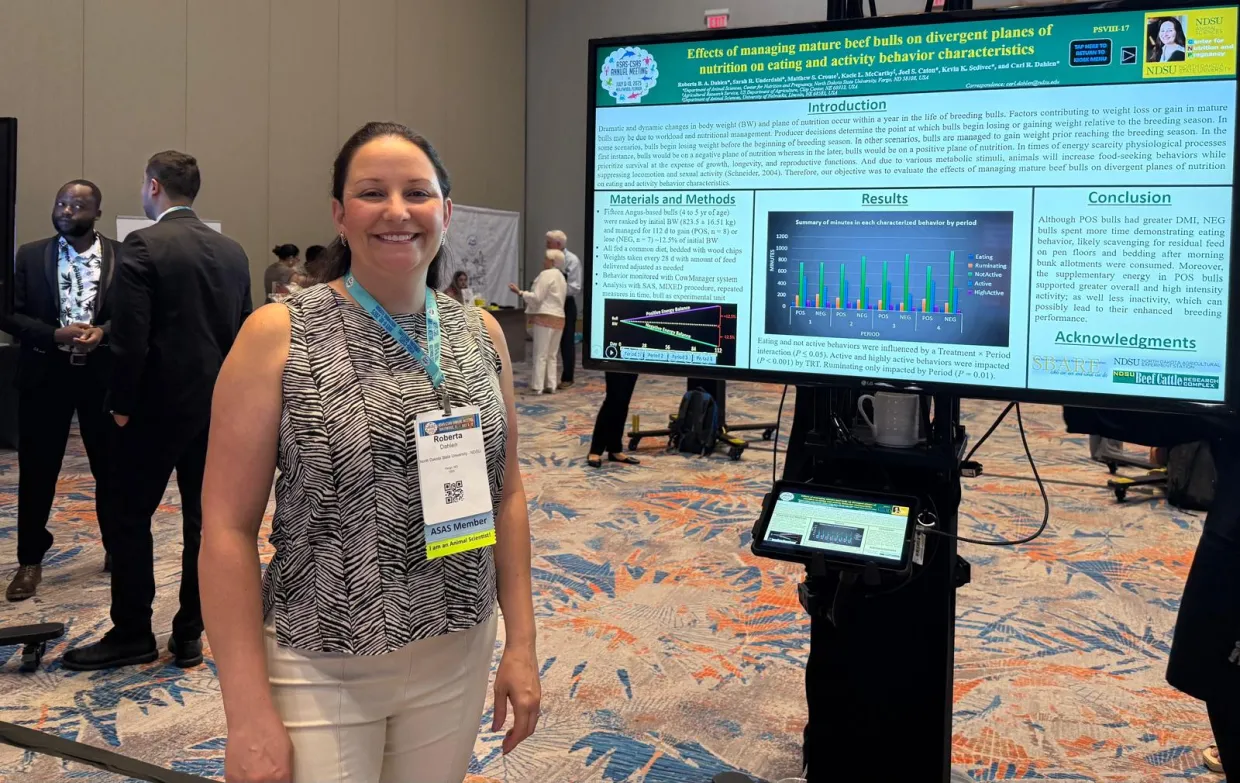 NDSU Staff presenting research at ASAS